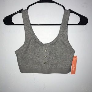 Gray Sports Bra